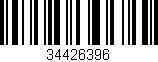 Código de barras (EAN, GTIN, SKU, ISBN): '34426396'