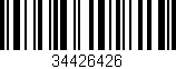 Código de barras (EAN, GTIN, SKU, ISBN): '34426426'