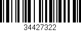 Código de barras (EAN, GTIN, SKU, ISBN): '34427322'