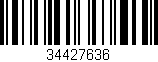 Código de barras (EAN, GTIN, SKU, ISBN): '34427636'