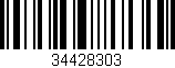 Código de barras (EAN, GTIN, SKU, ISBN): '34428303'