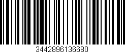 Código de barras (EAN, GTIN, SKU, ISBN): '3442896136680'