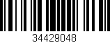 Código de barras (EAN, GTIN, SKU, ISBN): '34429048'