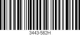 Código de barras (EAN, GTIN, SKU, ISBN): '3443-562H'