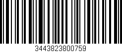 Código de barras (EAN, GTIN, SKU, ISBN): '3443823800759'