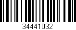 Código de barras (EAN, GTIN, SKU, ISBN): '34441032'