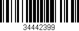 Código de barras (EAN, GTIN, SKU, ISBN): '34442399'