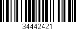 Código de barras (EAN, GTIN, SKU, ISBN): '34442421'