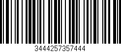 Código de barras (EAN, GTIN, SKU, ISBN): '3444257357444'