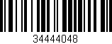 Código de barras (EAN, GTIN, SKU, ISBN): '34444048'