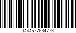 Código de barras (EAN, GTIN, SKU, ISBN): '3444577864776'