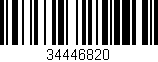 Código de barras (EAN, GTIN, SKU, ISBN): '34446820'