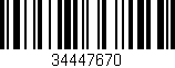 Código de barras (EAN, GTIN, SKU, ISBN): '34447670'