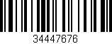 Código de barras (EAN, GTIN, SKU, ISBN): '34447676'