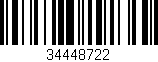 Código de barras (EAN, GTIN, SKU, ISBN): '34448722'