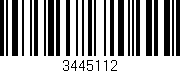 Código de barras (EAN, GTIN, SKU, ISBN): '3445112'