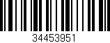 Código de barras (EAN, GTIN, SKU, ISBN): '34453951'