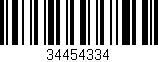 Código de barras (EAN, GTIN, SKU, ISBN): '34454334'
