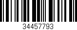 Código de barras (EAN, GTIN, SKU, ISBN): '34457793'