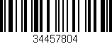Código de barras (EAN, GTIN, SKU, ISBN): '34457804'