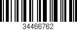 Código de barras (EAN, GTIN, SKU, ISBN): '34466762'