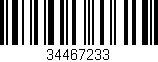 Código de barras (EAN, GTIN, SKU, ISBN): '34467233'
