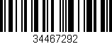 Código de barras (EAN, GTIN, SKU, ISBN): '34467292'
