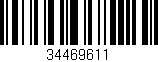 Código de barras (EAN, GTIN, SKU, ISBN): '34469611'