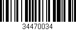 Código de barras (EAN, GTIN, SKU, ISBN): '34470034'