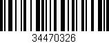 Código de barras (EAN, GTIN, SKU, ISBN): '34470326'