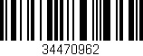 Código de barras (EAN, GTIN, SKU, ISBN): '34470962'