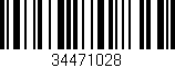 Código de barras (EAN, GTIN, SKU, ISBN): '34471028'