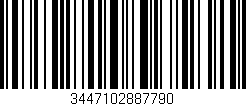 Código de barras (EAN, GTIN, SKU, ISBN): '3447102887790'
