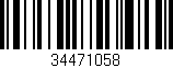 Código de barras (EAN, GTIN, SKU, ISBN): '34471058'