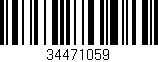 Código de barras (EAN, GTIN, SKU, ISBN): '34471059'