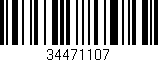 Código de barras (EAN, GTIN, SKU, ISBN): '34471107'
