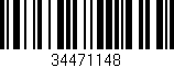 Código de barras (EAN, GTIN, SKU, ISBN): '34471148'