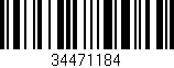 Código de barras (EAN, GTIN, SKU, ISBN): '34471184'