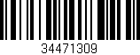 Código de barras (EAN, GTIN, SKU, ISBN): '34471309'