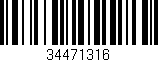 Código de barras (EAN, GTIN, SKU, ISBN): '34471316'