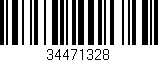 Código de barras (EAN, GTIN, SKU, ISBN): '34471328'