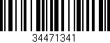 Código de barras (EAN, GTIN, SKU, ISBN): '34471341'