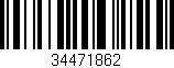 Código de barras (EAN, GTIN, SKU, ISBN): '34471862'