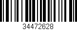 Código de barras (EAN, GTIN, SKU, ISBN): '34472628'
