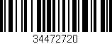 Código de barras (EAN, GTIN, SKU, ISBN): '34472720'