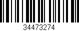 Código de barras (EAN, GTIN, SKU, ISBN): '34473274'