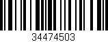 Código de barras (EAN, GTIN, SKU, ISBN): '34474503'