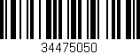 Código de barras (EAN, GTIN, SKU, ISBN): '34475050'