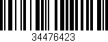 Código de barras (EAN, GTIN, SKU, ISBN): '34476423'