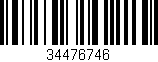 Código de barras (EAN, GTIN, SKU, ISBN): '34476746'